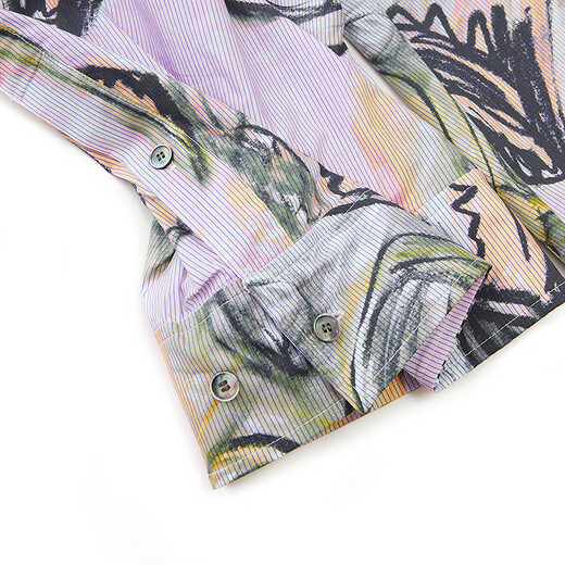 JNBY [Same Model in Shopping Mall] 25 summer new shirt cotton loose long sleeves 5P421564H 690/pink XS