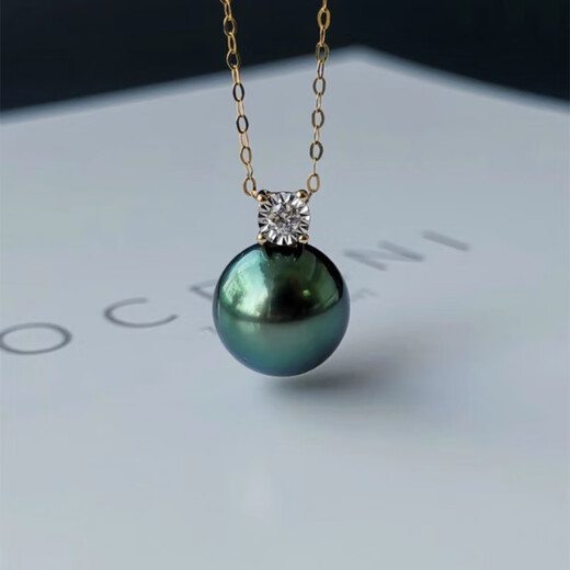 Fat Donglai quality pearl pendant 925 silver thick gold Queen Princess classic Princess Diana gold beads French romantic classic princess 12mm South Sea thick gold