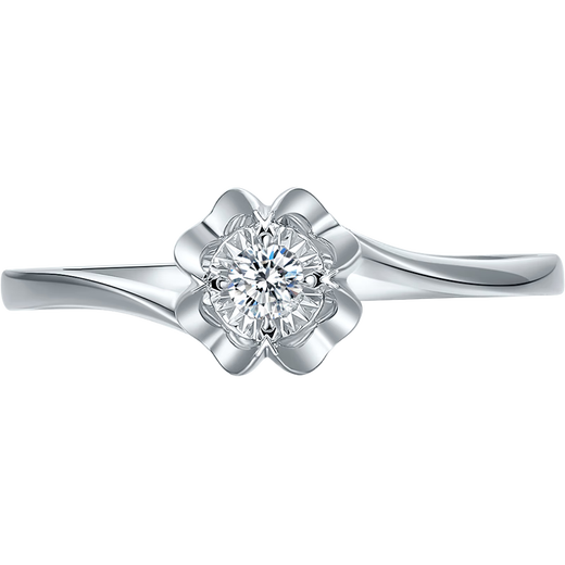 Saturday Fu Proposal Diamond Ring 18K Gold Ring Girl Birthday Gift W0213419 Diamond Revealing 20 Minutes Effect About 5 Minutes No. 14