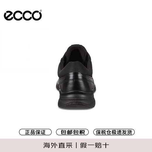 Ecco Casual Leather Zapatos de cuero zapatillas acolchadas para hombres Irving 511734 51052 Negro 42 Regalo de San Valentín chino