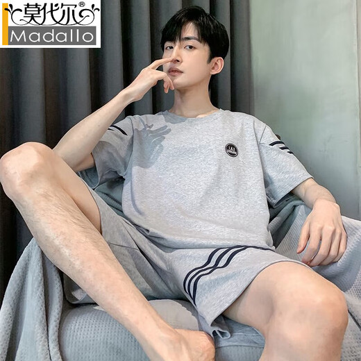 Modal Summer Cotton Pyjamas Herren kurzärmelige Shorts plus Größe mittlerer Sommer-Sommer-Dünnsty