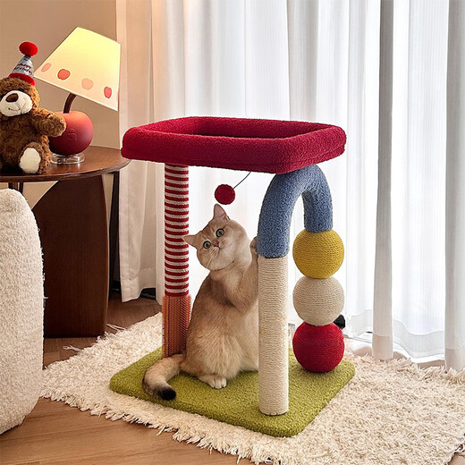 喵仙儿猫爬架一体猫窝多层跳台猫抓柱小型耐磨猫抓板猫玩具
