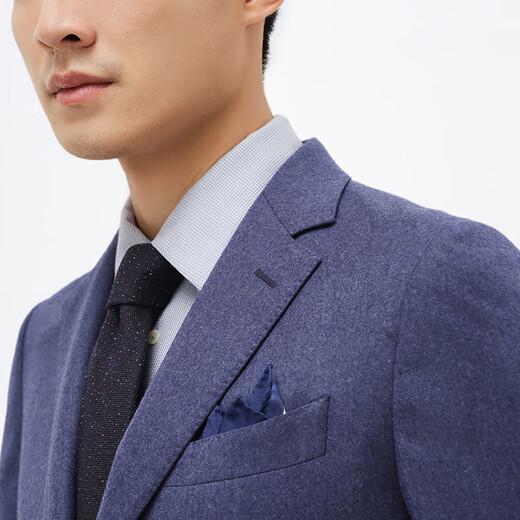 
Carldonton [Merino Wool] Single Blazer Men's 2024 Autumn and Winter New Fashionable Tweed Suit Top A-Standard Edition N7 Blue S 165/88A 60-65kg