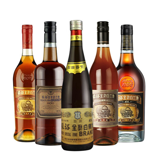 Changyu (CHANGYU) gold medal brandy 345-star cellared Yantai special grape distilled foreign wine bottled for commercial use 38.5% large brandy 750mL 1 bottle Changyu