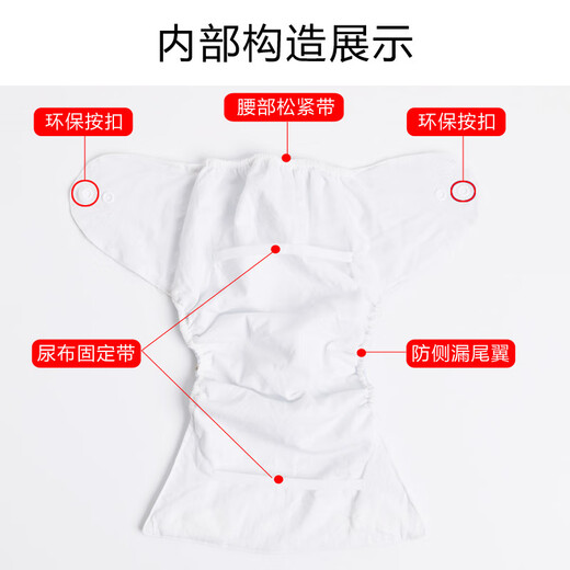 Jueyue Baby Diaper Pure Coton lavable Meson Pantalon neuf-né bébé Diaper Imperproof et Urine Fuite 0-18 9 couches d'arachide Bubble Cotton Garnish Diaper 10 pièces S-Code [suggéré 5-12 Jin [Jin équivaut à 0,5 kg]] 0-3 mois