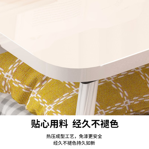 Kunfeng Dormitory Bed Computer Desk Student Bedroom Folding Study Table Rental House Simple Desk Home Lazy Small Table White 60*40*28 Flat Model Upgraded W Leg