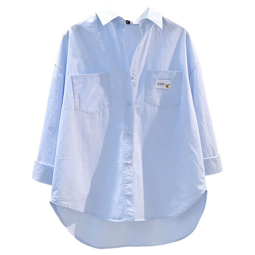 Fruit Trace GURWJIYE Women's Jacket 2025 New Women's Spring and Autumn High-end Fashion [1355 Positive Reviews] Green Summer Thin Shirt 20 Green S 80-95Jin [Jin equals 0.5 kg]