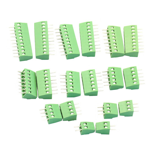 Dafuri PCB screw terminal block KF128-2.54 pitch 2.54mm 2/3/4/5/6/7/8/1 KF128 2.54MM 6P (2 pieces)