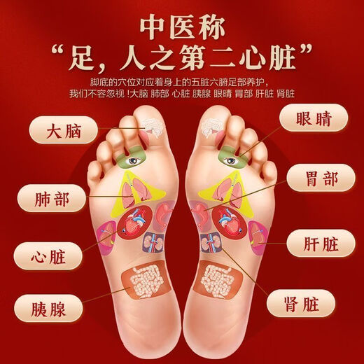 Corrected Old Beijing Mugwort Foot Patch for moisture and coldness, insomnia, wet fat hands and cold feet, fatigue, Mugwort Leaf Patch SN74, Old Beijing 120 Foot Patch