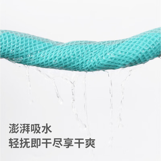 Aimiya hand towel hanging water-absorbent thickened bathroom toilet bathroom kitchen high-end small square towel not easy to shed lint rag gray 40*76CM-3 pieces