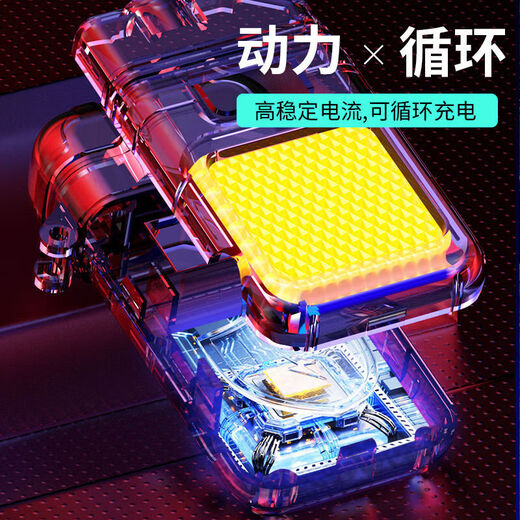 【100%正品】多功能钥匙扣电弧打火机随身照明灯强光手电筒点烟器 镭射炮-激光输出-远射9900K
