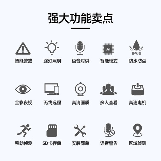 乔安4g摄像头室户外终身免充值流量家用监控器360度无死角带夜视全景旋转云台户外家用手机远程
