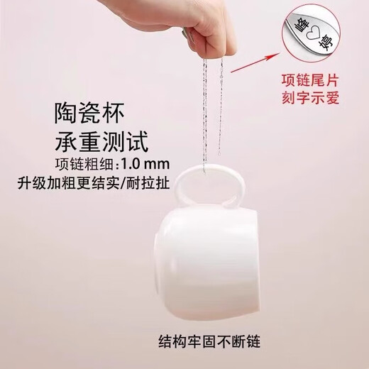 Genuine PT950 platinum necklace women's clavicle chain plain chain naked fine platinum chain as a Valentine's Day gift for girlfriend Gypsophila chain light luxury model 45cm