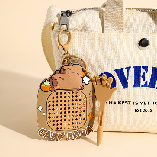 梨萨鸭磁力珠画板卡皮巴拉磁吸钢珠画板生日礼物男女孩解压玩具六一礼物 熊猫钢珠贴片画板-黄色