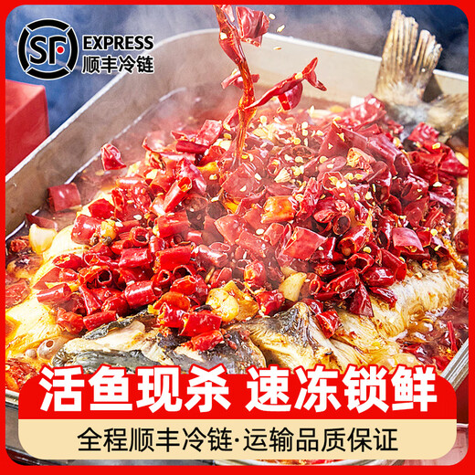 筷手小厨海底捞 方便预制菜半成品加热即食夜宵麻辣青花椒蒜香烤鱼 2-3人 麻辣烤鱼 1396g