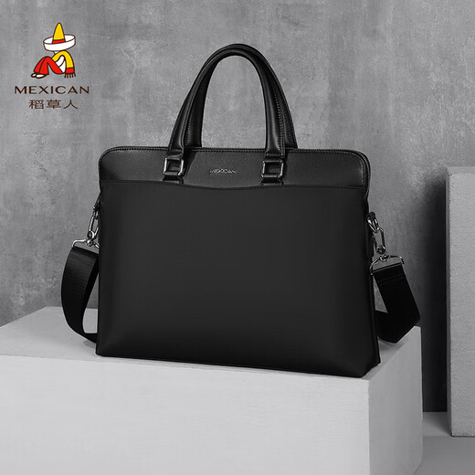 Scarecrow Men Mencotège toile Sac d'affaires décontracté sac grande capacité sac à main simple sac d'ordinateur noir noir