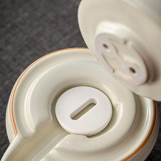 Yuanhe Ru kiln automatic tea set set Chinese ink style household kung fu teapot cup lazy tea making artifact rotating water