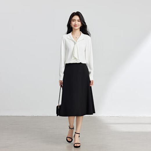 Lady Bird white shirt, women's professional attire, high-end interview formal top, small man's daily commuting inner long-sleeved shirt