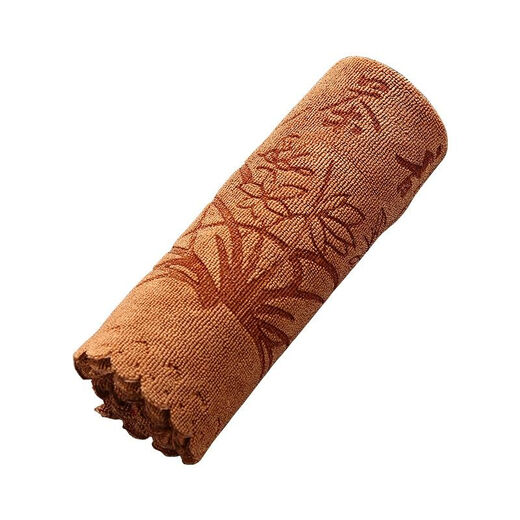 Fat Donglai's same high-end tea cloth absorbs water and thickens tea towel Kung Fu tea set towel coffee table tea 30*30cm coffee color 3 times water absorbent (2 packs