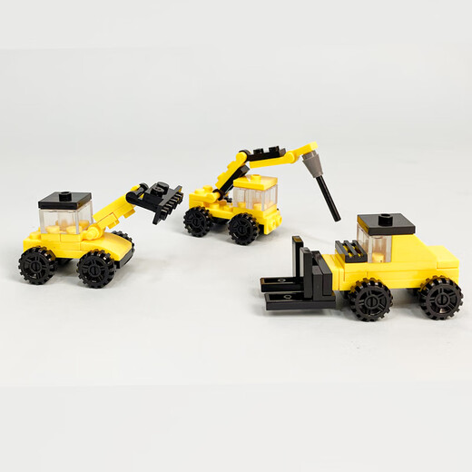 Children's engineering series boys excavator car blind box 3-6 years old 5 girls 2025 new building block model toys tank series eight-in-one heavy tank