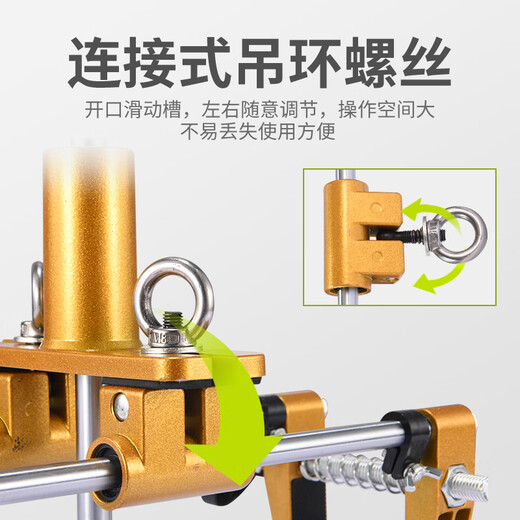 Solid wood door hole opener, slotting machine, woodworking indoor installation lock tool, door lock installation tool, press key hole opening tool, standard silver white, with three tungsten steel blades
