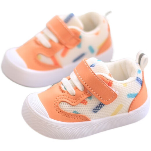 Dr. Jiang's same baby toddler shoes, mesh shoes, spring and autumn soft sole functional shoes, boys and girls' shoes for 1-3 years old, casual, B838 white 17 inner length 12.5 cm
