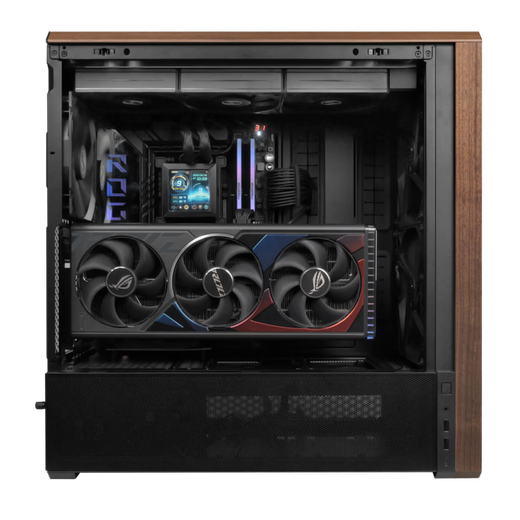 LIANLI L217 mid-tower desktop gaming case, black, comes standard with 5 fans/supports EATX motherboard/supports back-plugging/dual switches