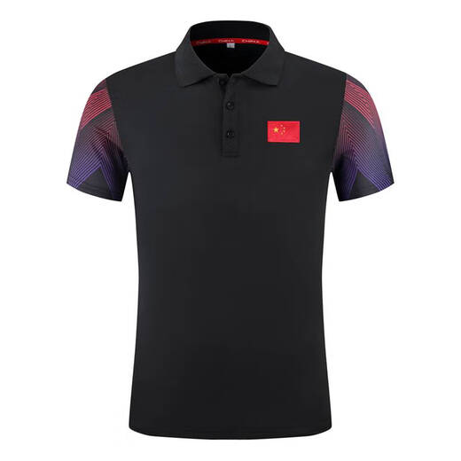 Ball Ball Butterfly Table Tennis Vêtements Hommes et femmes Équipe chinoise Chinois Sports Dry Sports Corchons courts Olympiques Coach Polo 719 Blue Short Sleeve XL