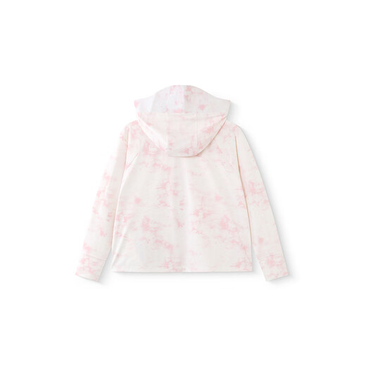 Ying's children's sun protection clothing summer lightweight outdoor sun protection clothing boys and girls hooded sun protection jacket 2025 new light pink 110 cm