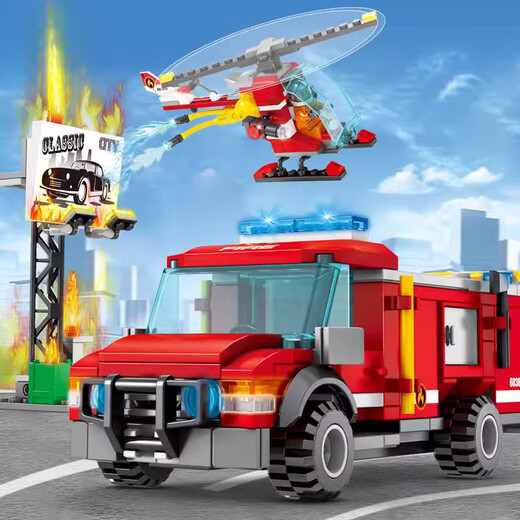 
Lego City Marine Fire Rescue Fleet Salvage Boat Building Blocks Rescue Aircraft Command Vehicle Model Boy Toy Mountain Rescue Helicopter/9221 322PCS