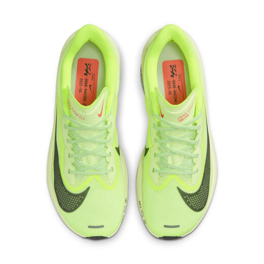 Nike (NIKE)ZOOM FLY 6 Women's Road Racing Professional Running Shoes Autumn Carbon Plate Lightweight FN8455 701 Slight Yellow Green/Gray Black/Fluorescent Yellow/Purple Blue 38