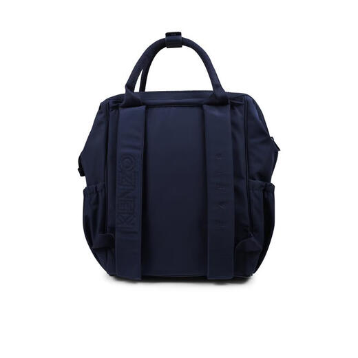 Bolsa de pañales para bebés Kenzo Diseño del compartimento de la cremallera Correa de hombro ajustable Bolsa de viaje portátil Negra