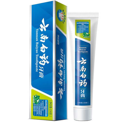 
Yunnan Baiyao Toothpaste Liulan Mint Tooth Protects Tooth Protection and Gingival Fresh Breath Improves Gingival Problems Care Oral Care [690g Total] Fresh Mint 230g*3 Pcs