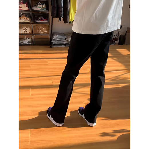 7 Beste Jeans Herren Sommerstil Amerikaner Retro-Protokollierungs-Tarn-Werkzeug losen geraden langen Hosen Männer DF-701 Black XL