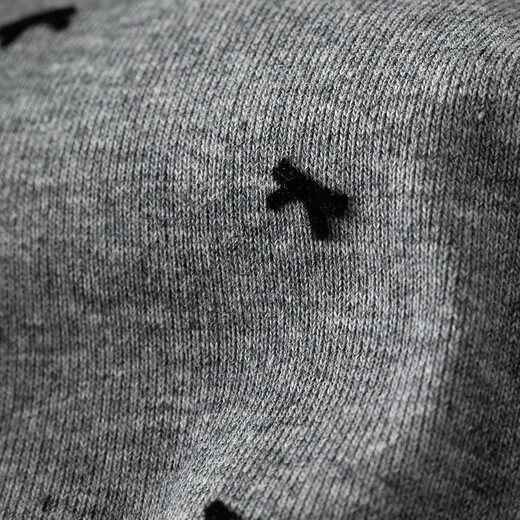 Fan Silan Bogen Revers gestricktes kurzärmeliges T-Shirt für Frauen Sommer grau süße schlankes heißes Mädchen Top 12529 Grau M.