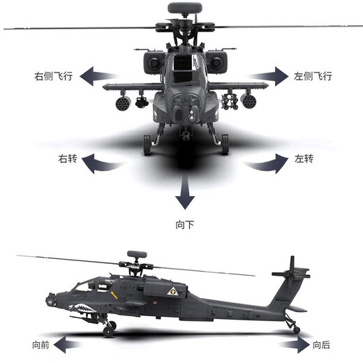 Yuxiang Apache F11s bewaffnete Fernbedienung Hubschrauber GPS Aviation Modell 3D Reverse Flugsimulation Drohne Rhsky Apache F11