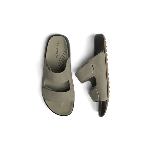 Rote Libelle Flip Flops Männer 2025 Sommer Birken Pantoffeln weiche alleinige Außenhaut Sandalen WTT25052 Khaki 42