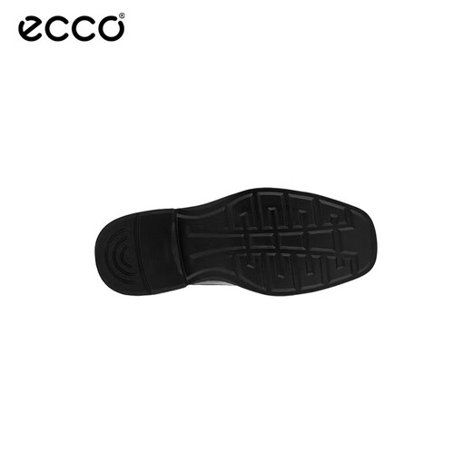 ECCO Men's Shoes Business Casual Leather Shoes Cowhide Comfortable and Breathable Flat Toe Lace Up 500164 01001 Black 43