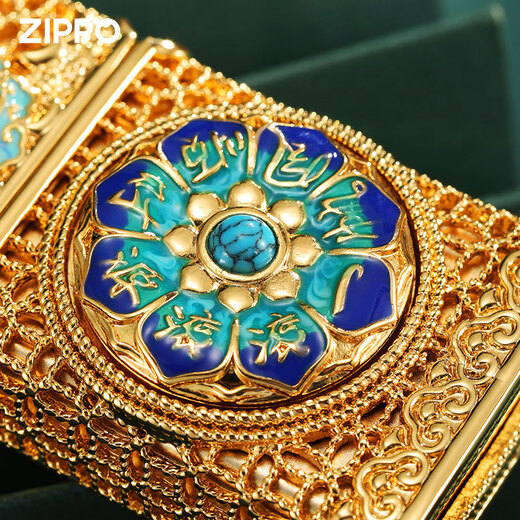 ZIPPO打火机 珐琅彩八方来财煤油防风男士官方旗舰店新年礼物 小算盘-单机版-木盒 DY9902TF