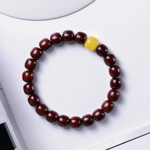 Fat Donglai's same style beeswax single bead barrel beads natural beeswax single bead full beeswax demon flower old type barrel beads top waist beads Seiko Russian material full honey barrel beads 8*7mm pair