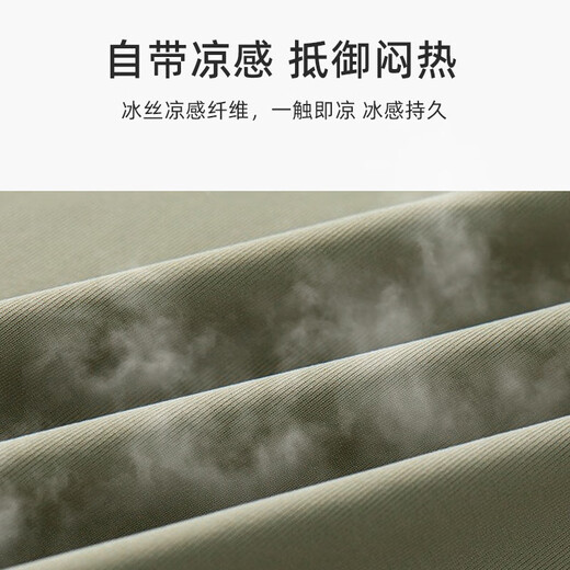 VERSINO轻奢大牌男士防晒衣男2025新款夏季薄款冰丝透气防紫外线防晒服 【CLLJ9926男】咖绿色 S