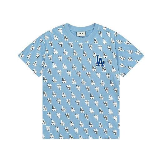 MLB潮牌NY男女情侣钻石老花满印T恤休闲短袖同款24夏季半袖上 DT-9923黑色 S 建议80-110斤