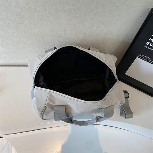 Tuke Expandable Reisetasche für Frauen große Kapazität Kurzstrecken-Reisebag Gepäck Gepäck tragbares Licht Crossbody Sports Sporttasche Beige White