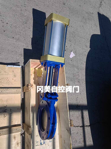 
Taichen Valve PZ673H-10C Cast Steel Pneumatic Knife Gate Valve Pneumatic Flange Slurry Valve Plate Valve DN150200300400 Ordinary Triple Parts