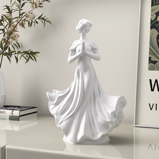 Ole's creative character art ornaments praying for plain shadows high-end sculptures living room entrance wine cabinet study room home decorations HT praying plain shadows goddess ornaments