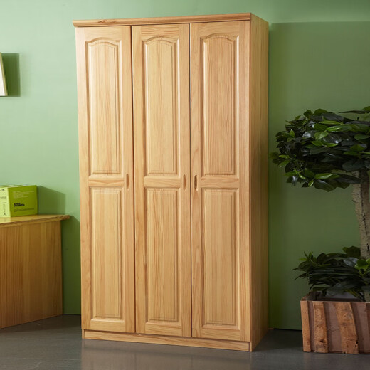 Porne en bois en bois entièrement massif Porte de porte swing garde-robe 1.35 Two trois quatre cinq portes Chambre pour enfants 1,8 mètres à la maison Utilisation de la garde-robe prolongée armoire au plafond 18060260