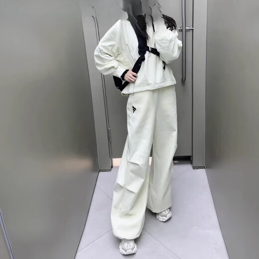Adidas (adidas) Nouveau pantalon large lâche pantalon tricot de pantalon décontracté jw9721 Ivory White JW9721 S