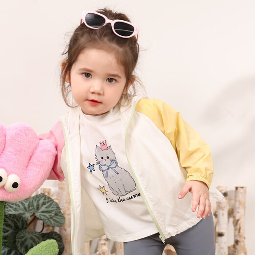 LUSON Little O Dad Baby Girl Baby Sun Protection Clothing Women 2025 Summer New Anti-UV Baby Versatile Hooded Jacket