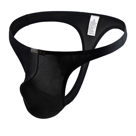 
BUFFNY Men's Underwear Ice Silk Bag Transparent Breathable Thong White S