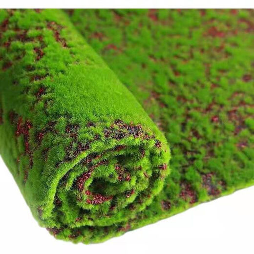 Simulated fake moss landscaping moss green lawn photography bonsai environment decoration diy artificial turf flocking black bottom 50 cm * 50 cm